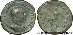 BALBIN (02-04/05/238) Decimus Cوlius Balbinus Sesterce 238 N° brm_171961 Date : 238 Nom de l'atelier : Rome Métal : cuivre Diamètre : 31mm Axe des coins : 1h. Poids : 21,82g. Degré de rareté : R2 Etat