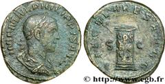 PHILIPPE II (05/244-09/249) Marcus Julius Philippus Auguste (04/247-09/249) Sesterce 249 N° brm_172666 Date : 249 Nom de l'atelier : Rome Métal : cuivre Diamètre : 29,5mm Axe des coins : 12h. Poids : 