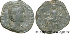 OTACILIA SEVERA (+249) Marcia Otacilia Severa Femme de Philippe Ier, mère de Philippe II - Augusta (244-249) As 246 N° brm_172743 Date : 246 Nom de l'atelier : Rome Métal : cuivre Diamètre : 28mm Axe 