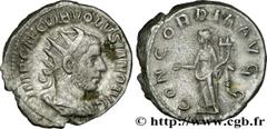 VOLUSIEN (06/251-06/253) Caius Vibius Afinius Gallus Vendumnianus Volusianus Auguste (11/251-05/253) Antoninien 253 N° brm_172786 Date : 253 Nom de l'atelier : Rome Métal : billon Diamètre : 21,5mm Ax