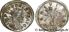 PROBUS (06-07/276-09/282) Marcus Aurelius Probus Aurelianus 277 N° brm_172875 Date : 277 Nom de l'atelier : Lyon Métal : billon Diamètre : 23mm Axe des coins : 12h. Poids : 3,21g.   Etat de conservati