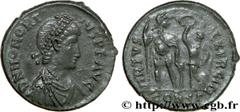 HONORIUS (22/01/393-15/08/423) Flavius Honorius Nummus, (PB, ئ 3) 395-401 N° brm_172942 Date : 395-401 Nom de l'atelier : Constantinople Métal : cuivre Diamètre : 17mm Axe des coins : 11h. Poids : 2,6