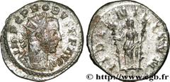 PROBUS (06-07/276-09/282) Marcus Aurelius Probus Aurelianus 277 N° brm_173149 Date : 277 Nom de l'atelier : Lyon Métal : billon Diamètre : 22,5mm Axe des coins : 6h. Poids : 3,80g.   Etat de conservat