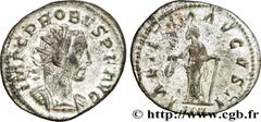 PROBUS (06-07/276-09/282) Marcus Aurelius Probus Aurelianus 277 N° brm_173161 Date : 277 Nom de l'atelier : Lyon Métal : billon Diamètre : 22,5mm Axe des coins : 6h. Poids : 3,55g. Degré de rareté : R