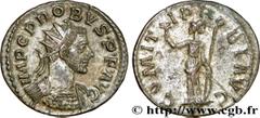 PROBUS (06-07/276-09/282) Marcus Aurelius Probus Aurelianus 281 N° brm_173267 Date : 281 Nom de l'atelier : Lyon Métal : billon Diamètre : 22mm Axe des coins : 6h. Poids : 3,27g.   Etat de conservatio