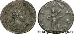 NUMERIEN (12/282-11/284) Marcus Aurelius Numerianus Auguste (03/283-11/284) Aurelianus 284 N° brm_173451 Date : 284 Nom de l'atelier : Lyon Métal : billon Diamètre : 20,5mm Axe des coins : 6h. Poids :