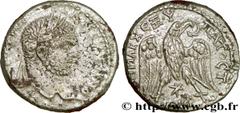 CARACALLA (27/05/196-8/04/217) Marcus Aurelius Antoninus Auguste (4/02/211-8/04/217) Tétradrachme syro-phénicien 215 - 217 N° brm_173771 Date : 215 - 217 Nom de l'atelier : Heliopolis Métal : billon D