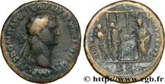 DOMITIEN (12/69-18/09/96) Titus Flavius Domitianus Auguste (13/09/81-18/09/96) As 88 N° brm_173995 Date : 88 Nom de l'atelier : Rome Métal : cuivre Diamètre : 28,5mm Axe des coins : 5h. Poids : 11,84g