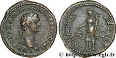 DOMITIEN (12/69-18/09/96) Titus Flavius Domitianus Auguste (13/09/81-18/09/96) As 84 N° brm_174126 Date : 84 Nom de l'atelier : Rome Métal : cuivre Diamètre : 29,5mm Axe des coins : 6h. Poids : 11,73g