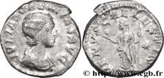 JULIA SOEMIAS (+222) Julia Soوmias Mère d'Elagabal, fille de Julia Maésa, sœur de Julia Mamée - Augusta (219-222) Denier 221 N° brm_174391 Date : 221 Nom de l'atelier : Rome Métal : argent Diamètre : 