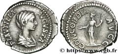 PLAUTILLE (+211) Publia Fulvia Plautilla Augusta (202-205) Denier 202 N° brm_174394 Date : 202 Nom de l'atelier : Rome Métal : argent Diamètre : 18,5mm Axe des coins : 12h. Poids : 3,14g. Degré de rar