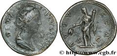 FAUSTINE MERE (+141) Annia Galeria Faustina Consécration d'Antonin le Pieux Sesterce c. après 147 N° brm_174575 Date : c. après 147 Nom de l'atelier : Rome Métal : cuivre Diamètre : 33mm Axe des coins