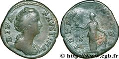 FAUSTINE MERE (+141) Annia Galeria Faustina Consécration d'Antonin le Pieux Sesterce c. après 147 N° brm_174579 Date : c. après 147 Nom de l'atelier : Rome Métal : cuivre Diamètre : 32,5mm Axe des coi