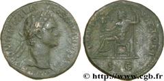 DOMITIEN (12/69-18/09/96) Titus Flavius Domitianus Auguste (13/09/81-18/09/96) Sesterce 95-96 N° brm_175970 Date : 95-96 Nom de l'atelier : Rome Métal : bronze Diamètre : 32,5mm Axe des coins : 6h. Po