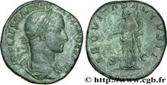ALEXANDRE SEVERE (10/05/221-22/03/235) Marcus Aurelius Severus Alexander Auguste (13/03/222-22/02/235) Sesterce 226 N° brm_177218 Date : 226 Nom de l'atelier : Rome Métal : cuivre Diamètre : 29,00mm A