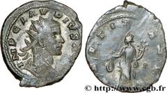 CLAUDE II LE GOTHIQUE (09/268-06-08/270) Marcus Aurelius Claudius Antoninien 269 N° brm_177254 Date : 269 Nom de l'atelier : Siscia Métal : billon Diamètre : 23,00mm Axe des coins : 6h. Poids : 3,96g.