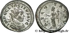 TACITE (11-12/275-06/276) Marcus Claudius Tacitus Aurelianus 275 N° brm_177285 Date : 275 Nom de l'atelier : Lyon Métal : billon Diamètre : 23,50mm Axe des coins : 1h. Poids : 4,34g.   Etat de conserv