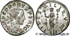 PROBUS (06-07/276-09/282) Marcus Aurelius Probus Aurelianus 277 N° brm_177295 Date : 277 Nom de l'atelier : Lyon Métal : billon Diamètre : 22,50mm Axe des coins : 6h. Poids : 4,08g. Etat de conservati