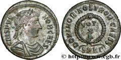CRISPUS (1/04/317-09/326) Flavius Julius Crispus César (317-326) Centenionalis ou nummus 324 N° brm_177392 Date : 324 Nom de l'atelier : Héraclée Métal : cuivre Diamètre : 18,50mm Axe des coins : 6h. 