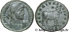 JULIEN II LE PHILOSOPHE (6/11/355-26/06/363) Flavius Claudius Julianus Auguste (02/360-26/06/363) Double maiorina, (GB, ئ 1) 362-363 N° brm_177438 Date : 362-363 Nom de l'atelier : Thessalonique Métal