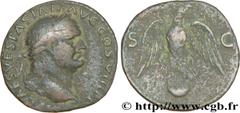 VESPASIEN (1/07/69-24/06/79) Titus Flavius Sabinus Vespasianus As 77-78 N° brm_177704 Date : 77-78 Nom de l'atelier : Lyon Métal : bronze Diamètre : 26,50mm Axe des coins : 6h. Poids : 7,79g. Degré de
