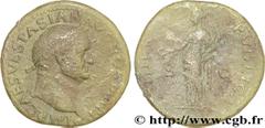 VESPASIEN (1/07/69-24/06/79) Titus Flavius Sabinus Vespasianus As 77-78 N° brm_178105 Date : 77-78 Nom de l'atelier : Lyon Métal : cuivre Diamètre : 27,5mm Axe des coins : 6h. Poids : 10,63g. Degré de