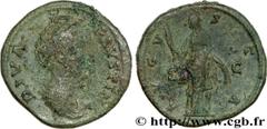 FAUSTINE MERE (+141) Annia Galeria Faustina Consécration d'Antonin le Pieux Dupondius c. après 147 N° brm_178485 Date : c. après 147 Nom de l'atelier : Rome Métal : cuivre Diamètre : 26,5mm Axe des co