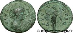 FAUSTINE MERE (+141) Annia Galeria Faustina Consécration d'Antonin le Pieux Dupondius après 148 N° brm_178487 Date : après 148 Nom de l'atelier : Rome Métal : cuivre Diamètre : 25,5mm Axe des coins : 