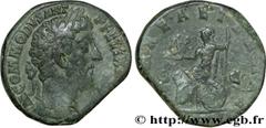 COMMODE (166-31/12/192) Lucius Aurelius Commodus Auguste (17/03/180-31/12/192) Sesterce 189 N° brm_179142 Date : 189 Nom de l'atelier : Rome Métal : cuivre Diamètre : 29mm Axe des coins : 12h. Poids :