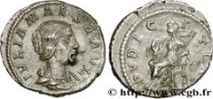 JULIA MAESA (+223 ou 226) Julia Mوsa Sœur de Julia Domna, mère de Julia Soémias et de Julia Mamée, grand-mère d'Elagabal et d'Alexandre Sévère - Augusta (218-223/226) Denier 222 N° brm_179319 Date : 2
