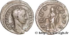 ALEXANDRE SEVERE (10/05/221-22/03/235) Marcus Aurelius Severus Alexander Auguste (13/03/222-22/02/235) Denier 226 N° brm_180059 Date : 226 Nom de l'atelier : Rome Métal : argent Diamètre : 20mm Axe de