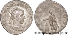 VOLUSIEN (06/251-06/253) Caius Vibius Afinius Gallus Vendumnianus Volusianus Auguste (11/251-05/253) Antoninien 253 N° brm_180132 Date : 253 Nom de l'atelier : Rome Métal : billon Diamètre : 21mm Axe 