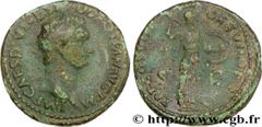 DOMITIEN (12/69-18/09/96) Titus Flavius Domitianus Auguste (13/09/81-18/09/96) As 82 N° brm_180215 Date : 82 Nom de l'atelier : Rome Métal : cuivre Diamètre : 27mm Axe des coins : 6h. Poids : 11,08g. 