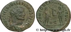 DIOCLETIEN (20/11/284-1/05/305) Caius Aurelius Valerius Diocletianus Auguste (20/11/284-1/05/305) Pseudo aurelianus ou néo-aurelianus 295-296 N° brm_181211 Date : 295-296 Nom de l'atelier : Héraclée M