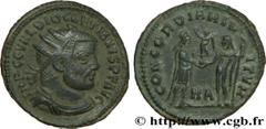 DIOCLETIEN (20/11/284-1/05/305) Caius Aurelius Valerius Diocletianus Auguste (20/11/284-1/05/305) Pseudo aurelianus ou néo-aurelianus 295-296 N° brm_181214 Date : 295-296 Nom de l'atelier : Héraclée M