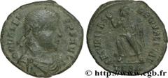 VALENS (28/03/364-9/08/378) Flavius Valens Nummus, (PB, ئ 3) 375 N° brm_181685 Date : 375 Nom de l'atelier : Thessalonique Métal : cuivre Diamètre : 17,5mm Axe des coins : 11h. Poids : 2,47g. Degré de