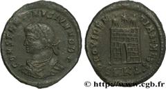 CONSTANTIN II (1/03/317-04/340) Flavius Claudius Julius Constantinus César (1/03/317-9/09/337) Centenionalis ou nummus 325-326 N° brm_181737 Date : 325-326 Nom de l'atelier : Cyzique Métal : cuivre Di