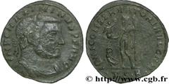 MAXIMIN II DAIA (1/05/305-04/313) Caius Galerius Valerius Maximinus Auguste (310-04/313) Follis ou nummus 312-313 N° brm_181743 Date : 312-313 Nom de l'atelier : Thessalonique Métal : billon Diamètre 