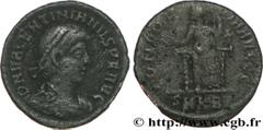 VALENTINIEN II (17/11/375-15/05/392) Flavius Valentinianus Nummus, (PB, ئ 3) 379-383 N° brm_182548 Date : 379-383 Nom de l'atelier : Cyzique Métal : cuivre Diamètre : 19mm Axe des coins : 12h. Poids :