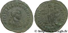 CONSTANTIN II (1/03/317-04/340) Flavius Claudius Julius Constantinus César (1/03/317-9/09/337) Follis ou nummus 321 N° brm_182636 Date : 321 Nom de l'atelier : Héraclée Métal : cuivre Diamètre : 21mm 