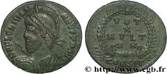 JULIEN II LE PHILOSOPHE (6/11/355-26/06/363) Flavius Claudius Julianus Auguste (02/360-26/06/363) Maiorina ou nummus, (PB, ئ 3) 362-363 N° brm_185576 Date : 362-363 Nom de l'atelier : Constantinople M