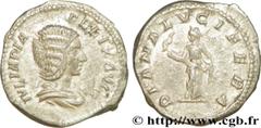 JULIA DOMNA (+217) Julia Domna Augusta (194-217) Denier 214 N° brm_185668 Date : 214 Nom de l'atelier : Rome Métal : argent Diamètre : 18,5mm Axe des coins : 6h. Poids : 3,14g.   Etat de conservation 