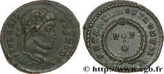 CRISPUS (1/04/317-09/326) Flavius Julius Crispus César (317-326) Centenionalis ou nummus 323-324 N° brm_186074 Date : 323-324 Nom de l'atelier : Trèves Métal : cuivre Diamètre : 19mm Axe des coins : 1