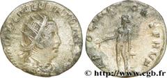 VALERIEN Ier (07/253-06/260) Publius Licinius Valerianus Antoninien 256-257 N° brm_186450 Date : 256-257 Nom de l'atelier : Rome Métal : billon Diamètre : 19mm Axe des coins : 6h. Poids : 2,02g.   Eta