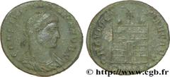 CONSTANTIN II (1/03/317-04/340) Flavius Claudius Julius Constantinus César (1/03/317-9/09/337) Centenionalis ou nummus 326-327 N° brm_186631 Date : 326-327 Nom de l'atelier : Héraclée Métal : cuivre D
