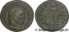 MAXIMIN II DAIA (1/05/305-04/313) Caius Galerius Valerius Maximinus Auguste (310-04/313) Follis ou nummus 312 N° brm_186664 Date : 312 Nom de l'atelier : Nicomédie Métal : cuivre Diamètre : 21,5mm Axe
