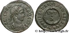 CRISPUS (1/04/317-09/326) Flavius Julius Crispus César (317-326) Centenionalis ou nummus 321-322 N° brm_187490 Date : 321-322 Nom de l'atelier : Ticinum Métal : cuivre Diamètre : 19,00mm Axe des coins