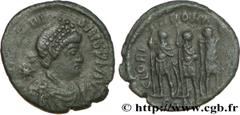 HONORIUS (22/01/393-15/08/423) Flavius Honorius Nummus, (PB, ئ 3) 406-408 N° brm_187721 Date : 406-408 Nom de l'atelier : Constantinople Métal : cuivre Diamètre : 15mm Axe des coins : 12h. Poids : 1,6