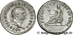 DOMITIEN (12/69-18/09/96) Titus Flavius Domitianus César sous Vespasien (12/69-24/06/79) Denier 79 N° brm_187918 Date : 79 Nom de l'atelier : Rome Métal : argent Diamètre : 19,00mm Axe des coins : 6h.