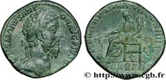 COMMODE (166-31/12/192) Lucius Aurelius Commodus Auguste (17/03/180-31/12/192) Sesterce 185 N° brm_187958 Date : 185 Nom de l'atelier : Rome Métal : bronze Diamètre : 30,50mm Axe des coins : 12h. Poid